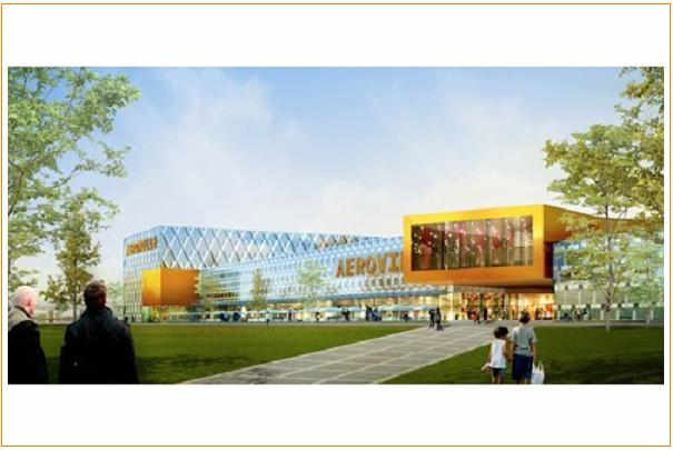Ouverture en 2013 du centre commercial Aéroville à l’aéroport de Roissy
