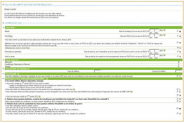 Simulateur en ligne pour calculer ses impôts sur le revenu