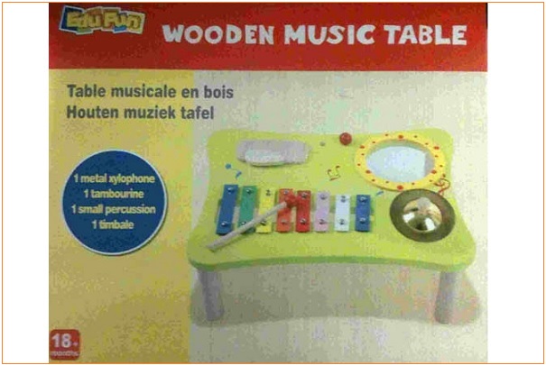 Rappel de tables musicales en bois de marque Edu Fun