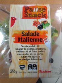 Rappel d’une salade italienne chez Auchan