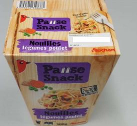 Rappel BOX NOUILLES LEGUMES POULET chez Auchan