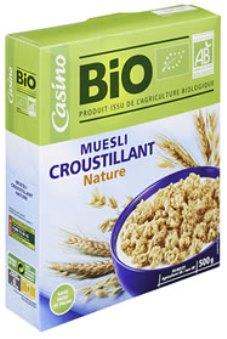 Rappel de Muesli croustillant nature chez Casino